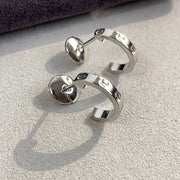 LOVE EARRINGS 2.65MM SILVER