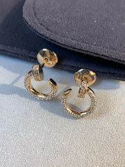 JUSTE EARRINGS GOLD DIAMONDS