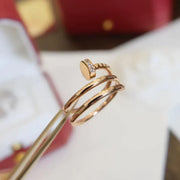 JUSTE RING 1.8MM PINK GOLD DOUBLE ROW