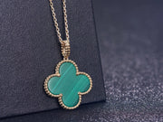 CLOVER PINK GOLD NECKLACE