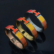 H BRACELET ORANGE RAINBOW CERAMIC