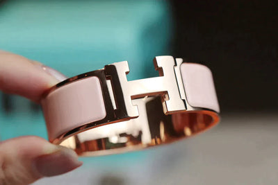 H BRACELET 18MM PINK GOLD