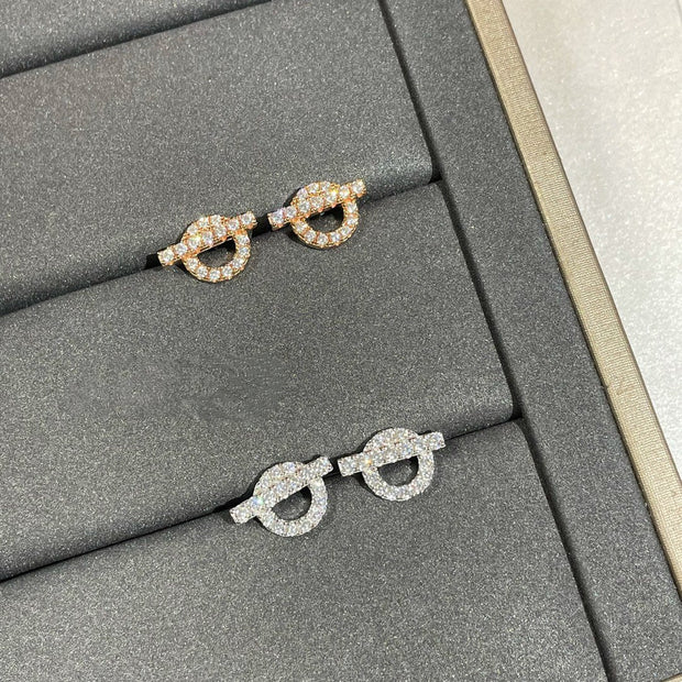 ECHAPPEE MINI DIAMOND STUD EARRINGS