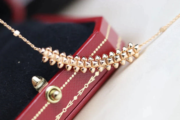 CLASH PINK GOLD NECKLACE