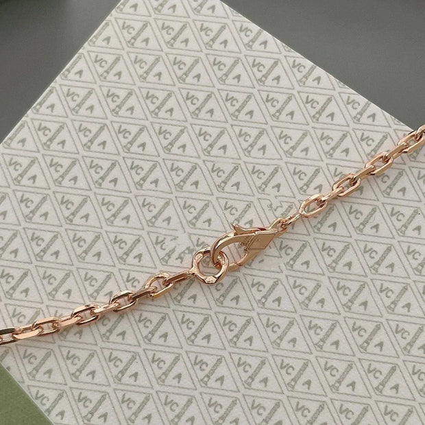 LUCKY SPRING 15 MOTIFS PINK GOLD NECKLACE