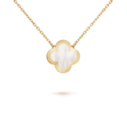 PURE CLOVER PINK GOLD MOP NECKLACE