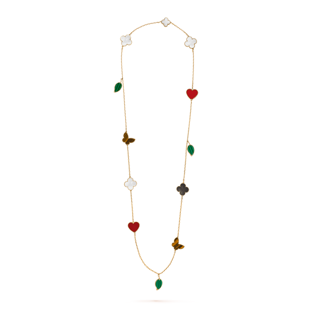 LUCKY 12 MOTIFS GOLD NECKLACE