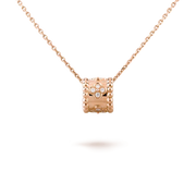 PERLEE PEDANT PINK GOLD NECKLACE