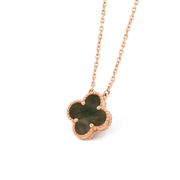 CLOVER MOP PINK GOLD NECKLACE