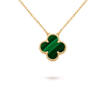 CLOVER MALACHITE NECKLACE