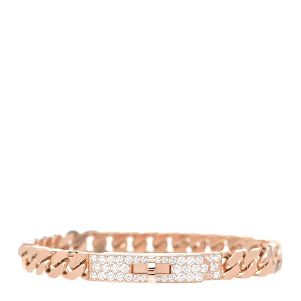 KELLY CHAIN PINK GOLD DIAMONDS BRACELET