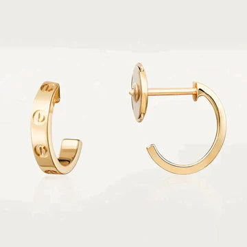 LOVE EARRINGS 2.65MM PINK GOLD