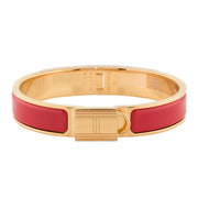 H LOCK RED GOLD BRACELET 12MM