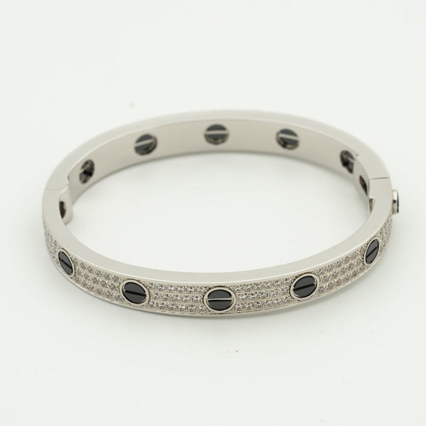 LOVE BRACELET 6.1MM DIAMOND-PAVED CERAMIC