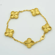 CLOVER GOLD BRACELET 5 MOTIFS