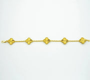 CLOVER GOLD BRACELET 5 MOTIFS