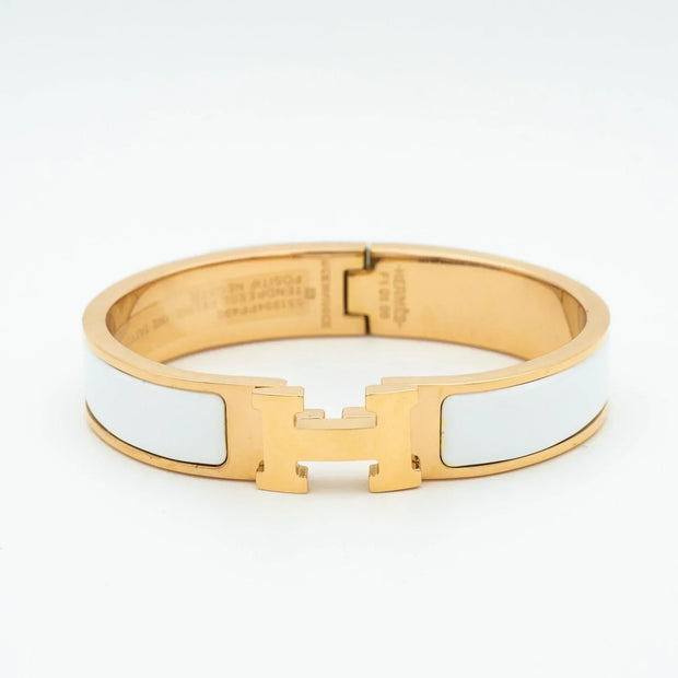 H WHITE BRACELET Pink gold/Gold/Silver