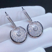 AMULETTE EARRINGS DIAMOND SILVER