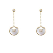 AMULETTE DROP EARRINGS MOP GOLD