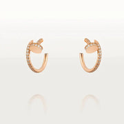 JUSTE EARRINGS 12.75MM PINK GOLD DIAMOND