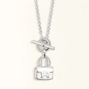 POP H PEDANT SILVER NECKLACE