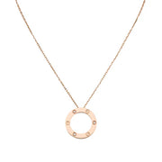 LOVE NECKLACE 16MM 3 DIAMONDS