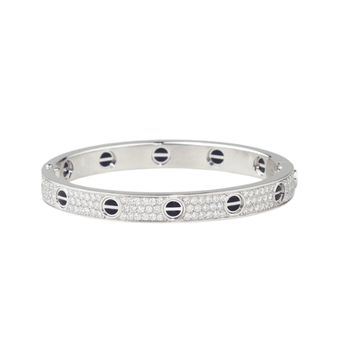 LOVE BRACELET 6.1MM DIAMOND-PAVED CERAMIC