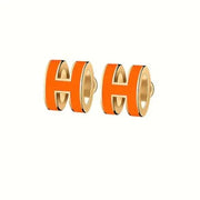 MINI POP H EARRINGS ORANGE