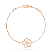 LUCKY SPRING WHITE BLOSSOM PINK GOLD BRACELET