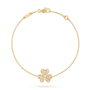 FRIVOLE GOLD FLOWER DIAMOND BRACELET