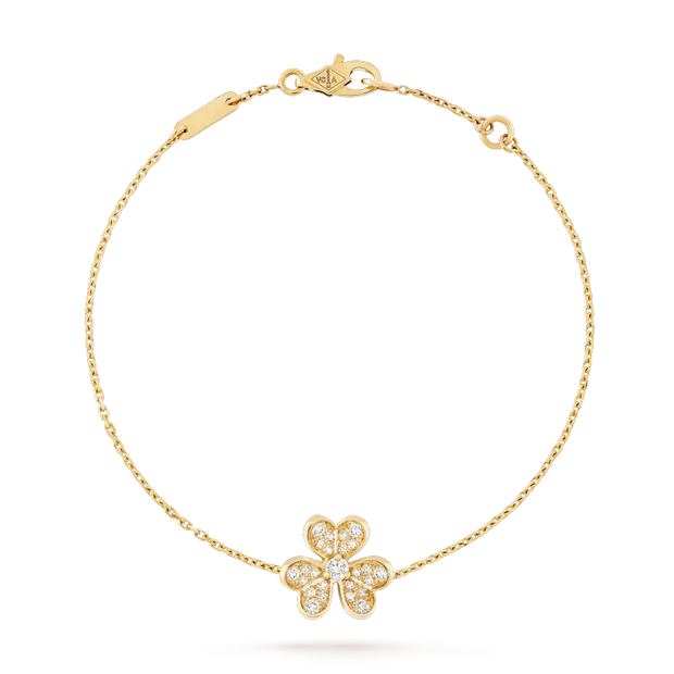 FRIVOLE GOLD FLOWER DIAMOND BRACELET