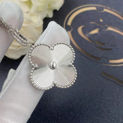 CLOVER SILVER BIG CLOVER NECKLACE