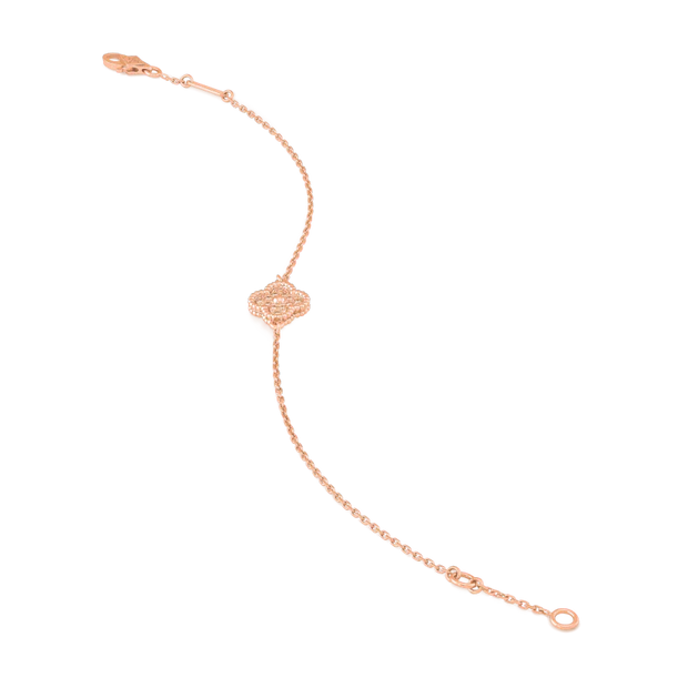 CLOVER PINK GOLD BRACELET