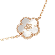 LUCKY SPRING WHITE BLOSSOM PINK GOLD BRACELET