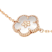 LUCKY SPRING WHITE BLOSSOM PINK GOLD BRACELET