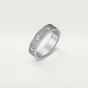 LOVE RING 4MM DIAMOND PAVED