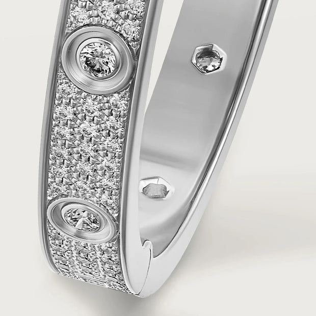 LOVE BRACELET 6.1MM DIAMOND-PAVED 10 BIG DIAMONDS