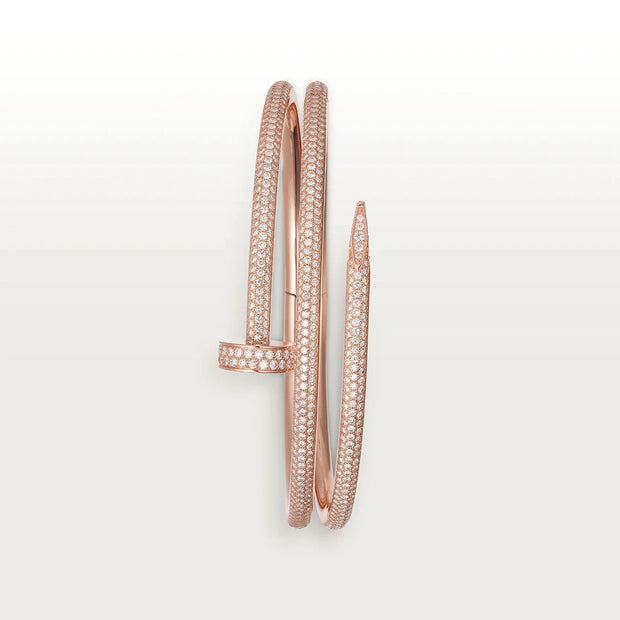 JUSTE BRACELET 3.5MM DOUBLE ROWS FULL DIAMONDS