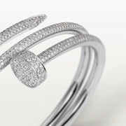 JUSTE BRACELET 3.5MM DOUBLE ROWS FULL DIAMONDS